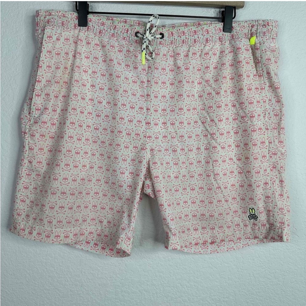 Psycho Bunny Pink Board Shorts Lightweight Swimwear